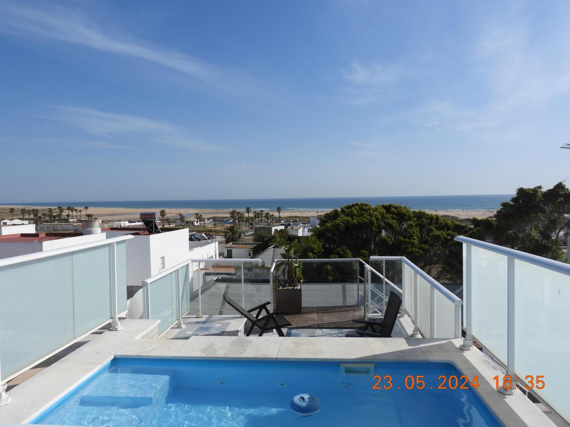 Apartamento Aba Penthouse, Piscina&Azotea Privada Conil De La Frontera Exterior foto